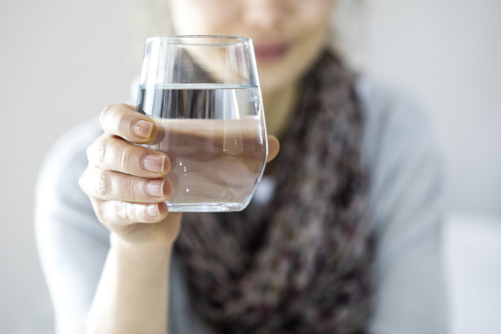 Drinking water for great skin